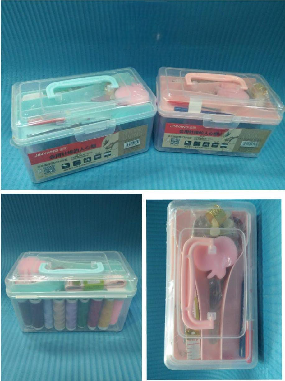 Double Layer Storage Box, Multipurpose Plastic Storage Case, Sewing Kit Box Double Layer Storage Box, Multipurpose Plastic Storage Case, Sewing Kit Box